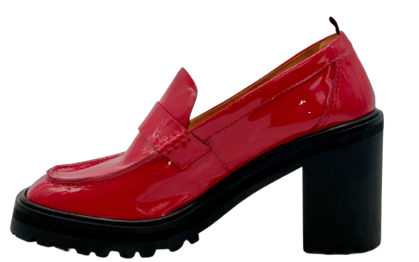 dr LIZA loafer pump - RUBY RED PATENT