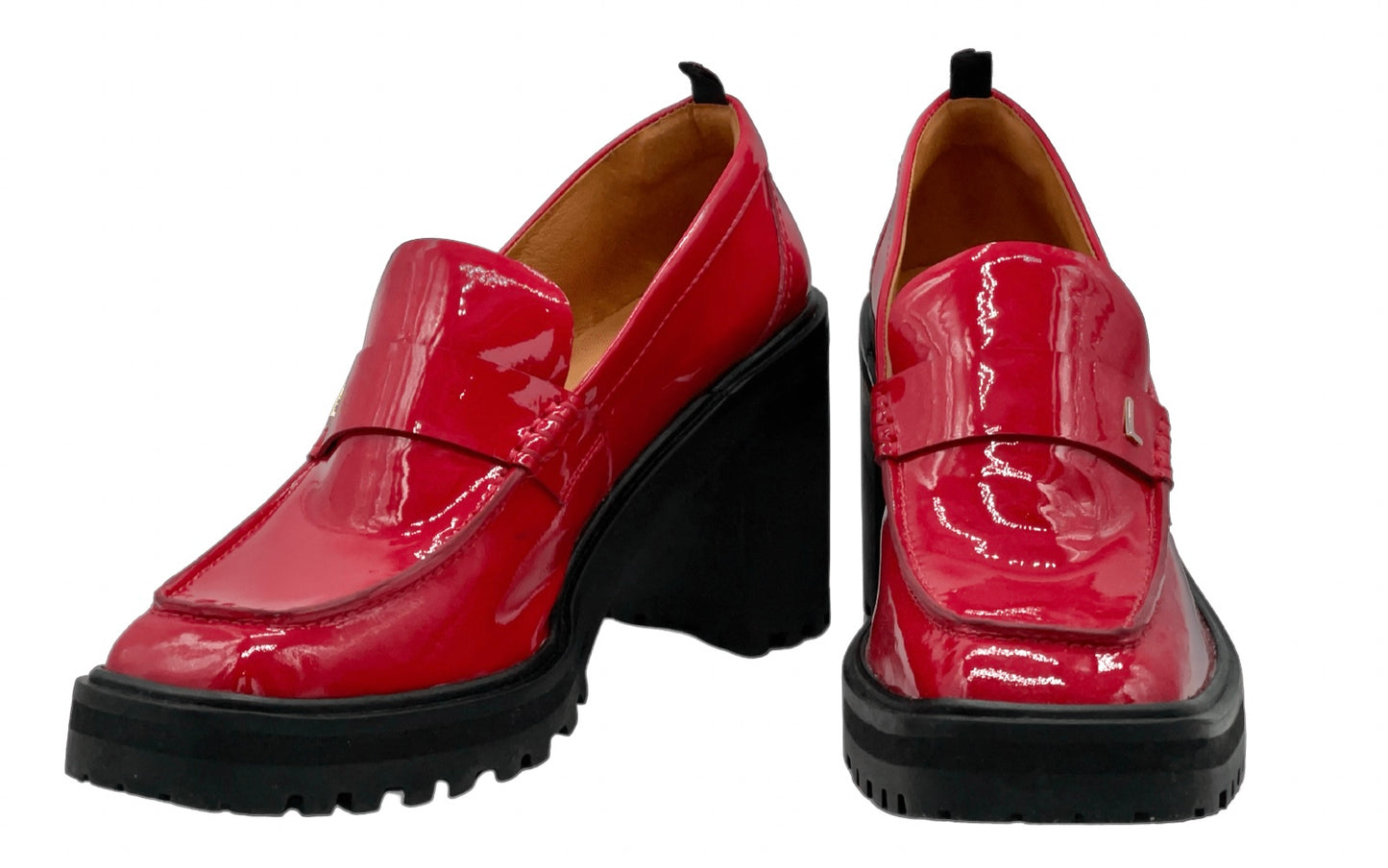 dr LIZA loafer pump - RUBY RED PATENT