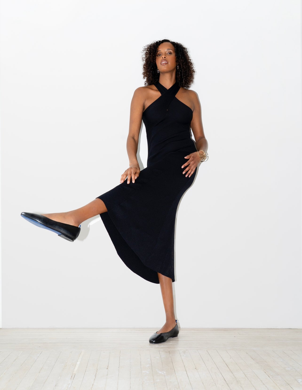 dr LIZA flat - BLACK